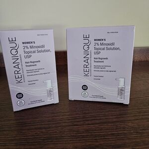 Keranique Menoxidil Topical Hair Treatment- 4 month supply- NIB